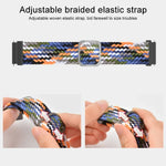 Adjustable Nylon Braided Elasticity Replacement Strap Watchband, For Samsung Galaxy Watch 3 45mm