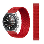 For Samsung Galaxy Watch 46mm Adjustable Nylon Braided Elasticity Replacement Strap Watchband, 165mm