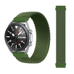 For Samsung Galaxy Watch 46mm Adjustable Nylon Braided Elasticity Replacement Strap Watchband, 165mm