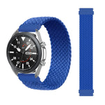 For Samsung Galaxy Watch 46mm Adjustable Nylon Braided Elasticity Replacement Strap Watchband, 165mm