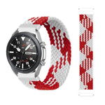 For Samsung Galaxy Watch 3 45mm Adjustable Nylon Braided Elasticity Replacement Strap Watchband, 165mm