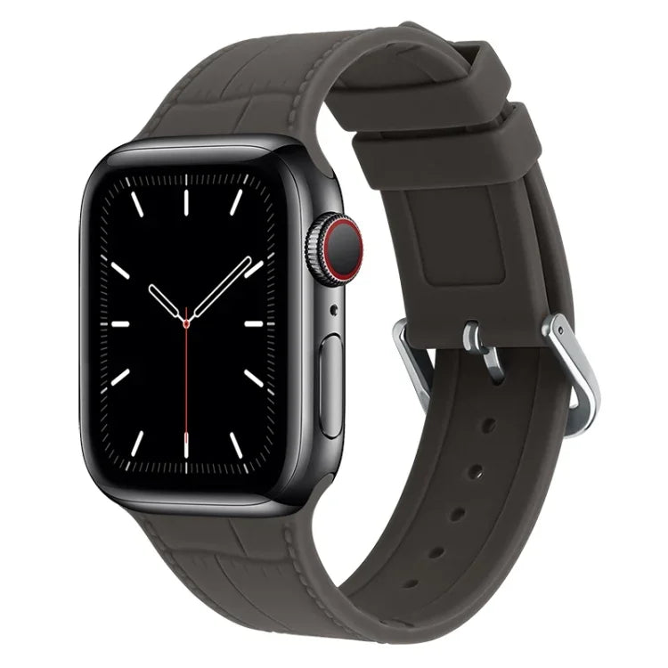 Bamboo Joint Silicone Replacement Strap Watchband, For Apple Watch Series 7  41mm / & 6 & SE & 5 & 4 40mm, For Apple Watch Series  7  45mm / & 6 & SE & 5 & 4 44mm