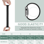 Metal Head Braided Nylon Solid Color Replacement Strap Watchband For Apple Watch Series 6 & SE & 5 & 4 44mm / 3 & 2 & 1 42mm, XS 135mm, S 145mm, M 155mm