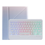 B011S Splittable Backlight Bluetooth Keyboard Leather Case with Triangle Holder & Pen Slot, For iPad 9.7 2018 & 2017 / Pro 9.7 / Air 2, For iPad 10.2 2020 & 2019 / Pro 10.5 inch / Air 3 10.5 inch                                                         ...