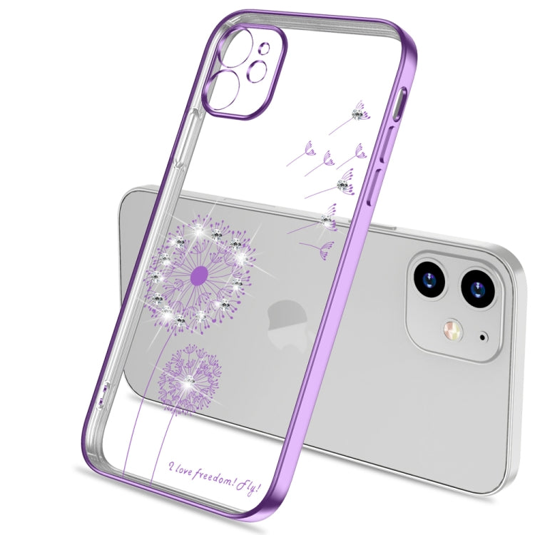 Ultra-thin Electroplating Dandelion Pattern Protective Case, For iPhone 11, For iPhone 11 Pro, For iPhone 11 Pro Max, For iPhone 12 Pro Max, For iPhone 12 Pro, For iPhone 12, For iPhone 12 Mini