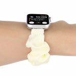 Scarf Hair Tie Replacement Watchbands For Apple Watch Series, 7 45mm / 6 & SE & 5 & 4 44mm / 3 & 2 & 1 42mm, 7 41mm / 6 & SE & 5 & 4 40mm / 3 & 2 & 1 38mm