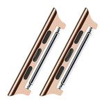 2 PCS Watchbands Stainless Steel Acoustic Ear Connector, Width: 22mm For Apple Watch Series 6 & SE & 5 & 4 40mm / 3 & 2 & 1 38mm, Width: 22mm For Apple Watch 40mm / 38mm