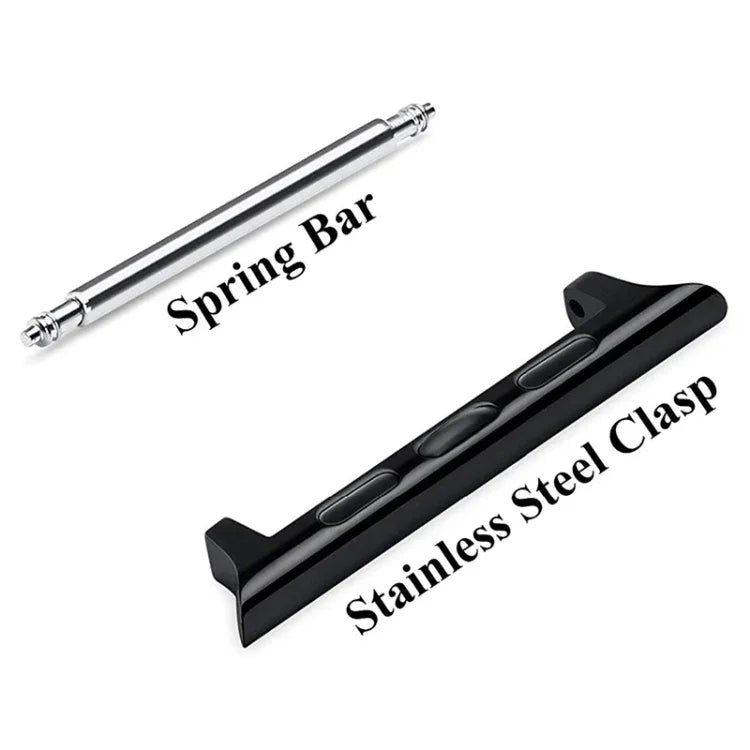 2 PCS Watchbands Stainless Steel Acoustic Ear Connector, Width: 22mm For Apple Watch Series 6 & SE & 5 & 4 44mm / 3 & 2 & 1 42mm, Width: 22mm For Apple Watch 44mm / 42mm