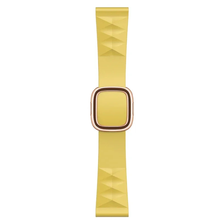Modern Style Silicone Replacement Strap Watchband For Apple Watch Series 6 & SE & 5 & 4 44mm / 3 & 2 & 1 42mm, Black Buckle, Rose Gold Buckle, Silver Buckle