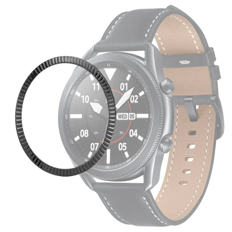 Smart Watch Wave Texture Bezel Ring, For Samsung Galaxy Watch 3 41mm, For Samsung Galaxy Watch 3 45mm