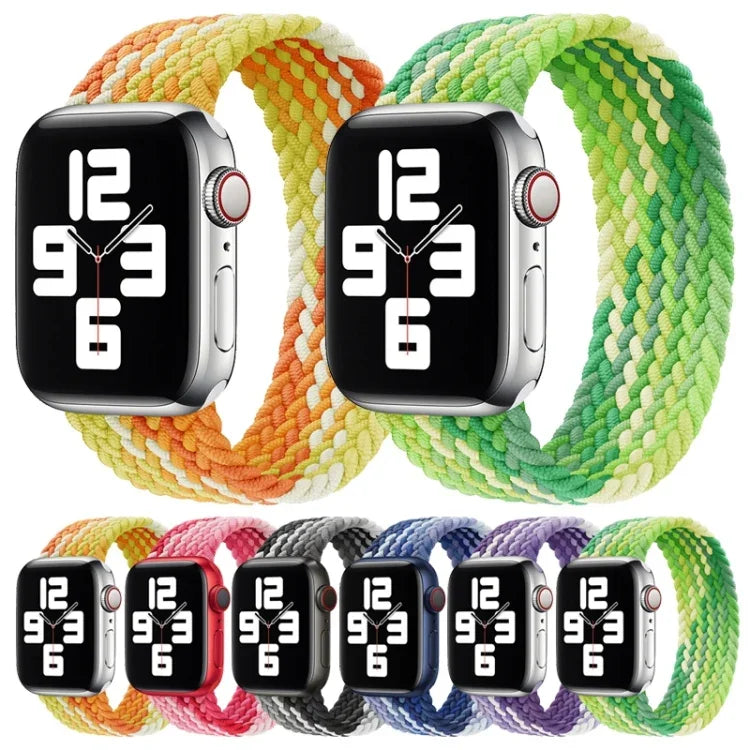 Single Loop Weaving Nylon Replacement Watchband, Size: M 145mm For Apple Watch Series 6 & SE & 5 & 4 40mm / 3 & 2 & 1 38mm, M 145mm 40mm / 38 mm