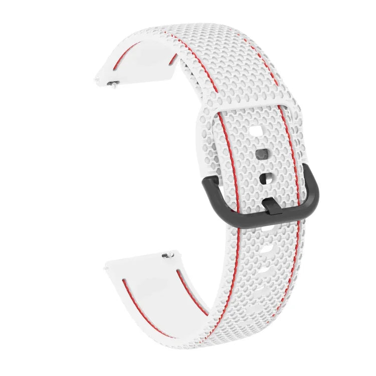 For Samsung Galaxy Watch Active 2 Two-color Stitching Silicone Replacement Strap Watchband, 20mm