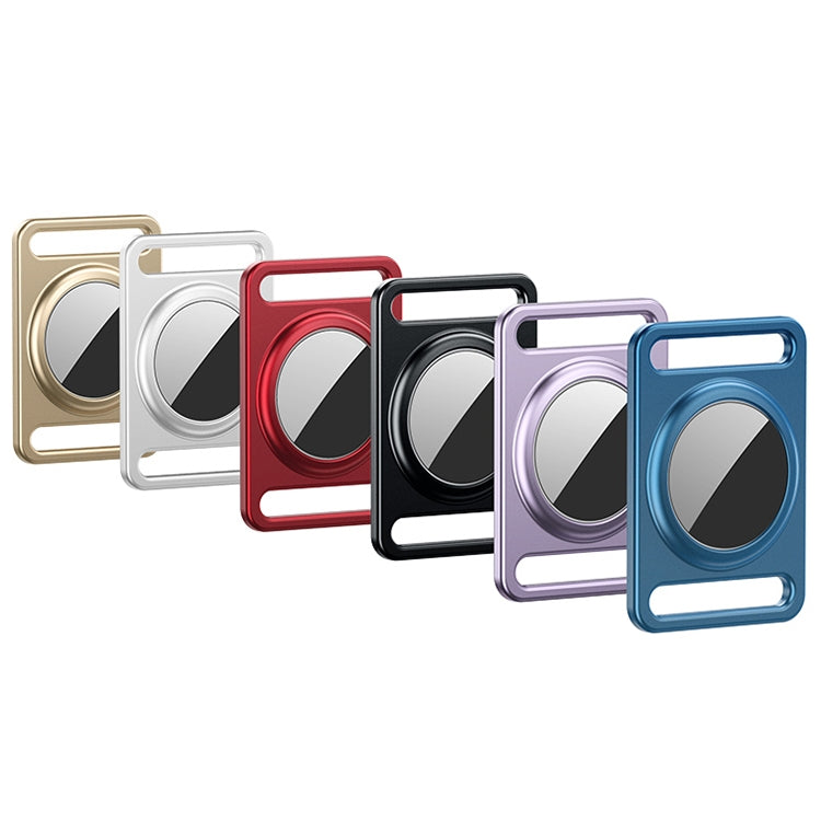 Magnetic Metal Protective Cover Case with Switchable Keychain Ring For AirTag 2nd Gen / AirTag 1st Gen