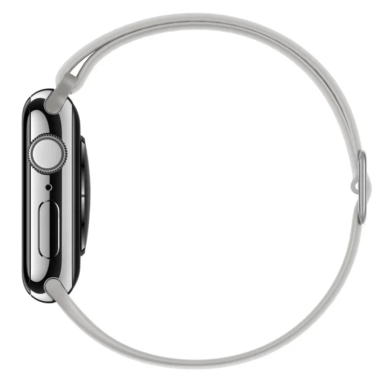Elasticity Silicone Replacement Strap Watchband For Apple Watch Series, 7 45mm / 6 & SE & 5 & 4 44mm / 3 & 2 & 1 42mm