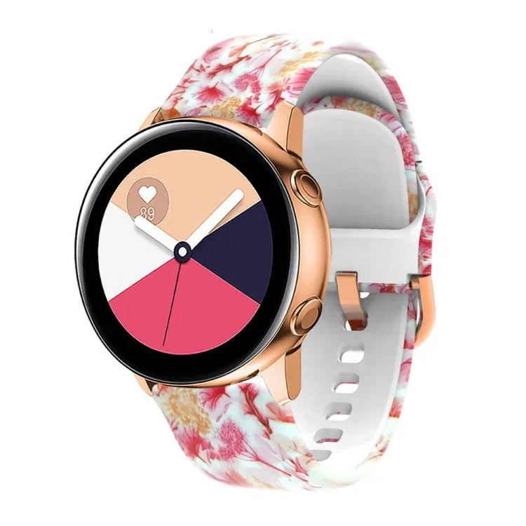 Silicone Printing Replacement Strap Watchband, For Samsung Galaxy Watch 42mm