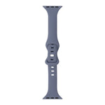 Slimming 8-buckle Silicone Replacement Strap Watchband, For Apple Watch Series 7  41mm / & 6 & SE & 5 & 4 40mm, For Apple Watch Series  7  45mm / & 6 & SE & 5 & 4 44mm