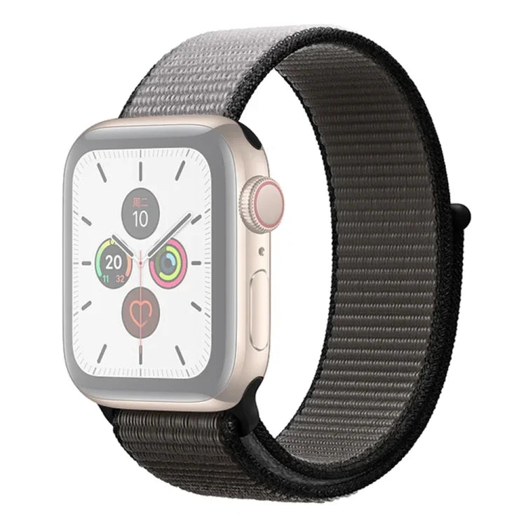 Color Matching Nylon Watchband, For Apple Watch Series 7 41mm / 6 & SE & 5 & 4 40mm / 3 & 2 & 1 38mm, For Apple Watch Series 8&7 41mm / SE 2&6&SE&5&4 40mm / 3&2&1 38mm, For Apple Watch Series 7 45mm / 6 & SE & 5 & 4 44mm / 3 & 2 & 1 42mm               ...