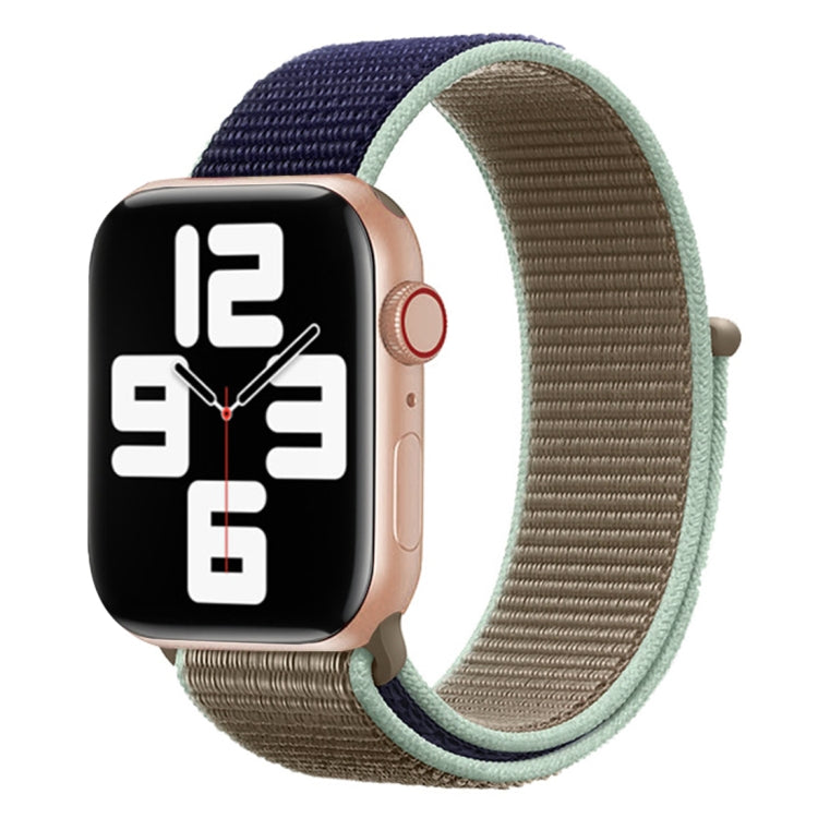 Color Matching Nylon Watchband, For Apple Watch Series 7 45mm / 6 & SE & 5 & 4 44mm / 3 & 2 & 1 42mm, For Apple Watch Ultra 49mm / Series 8&7 45mm / SE 2&6&SE&5&4 44mm / 3&2&1 42mm