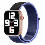 Color Matching Nylon Watchband, For Apple Watch Series 7 45mm / 6 & SE & 5 & 4 44mm / 3 & 2 & 1 42mm, For Apple Watch Ultra 49mm / Series 8&7 45mm / SE 2&6&SE&5&4 44mm / 3&2&1 42mm