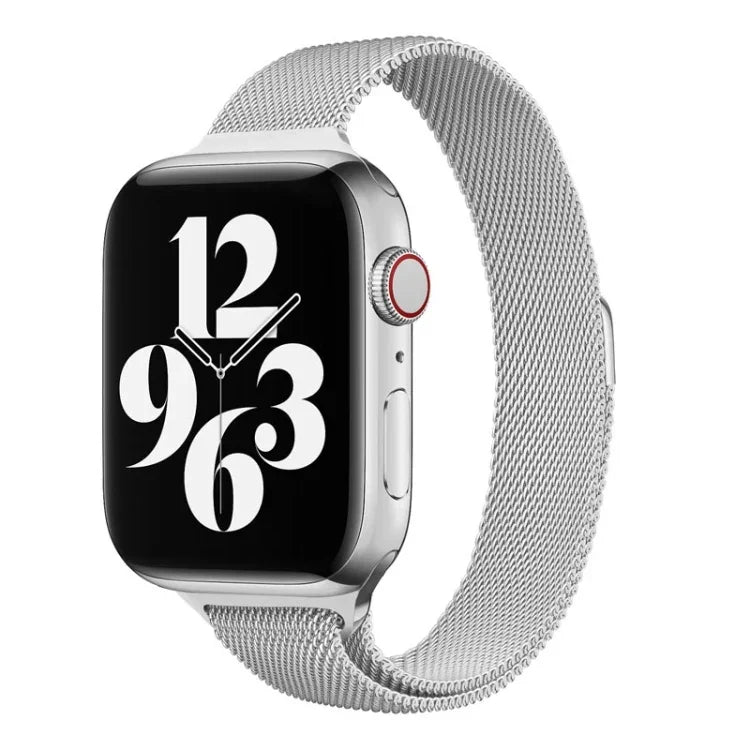 Milan Loopback Small Waist Replacement Watchband For Apple Watch Series, 7 41mm / 6 & SE & 5 & 4 40mm / 3 & 2 & 1 38mm, 7 45mm / 6 & SE & 5 & 4 44mm / 3 & 2 & 1 42mm