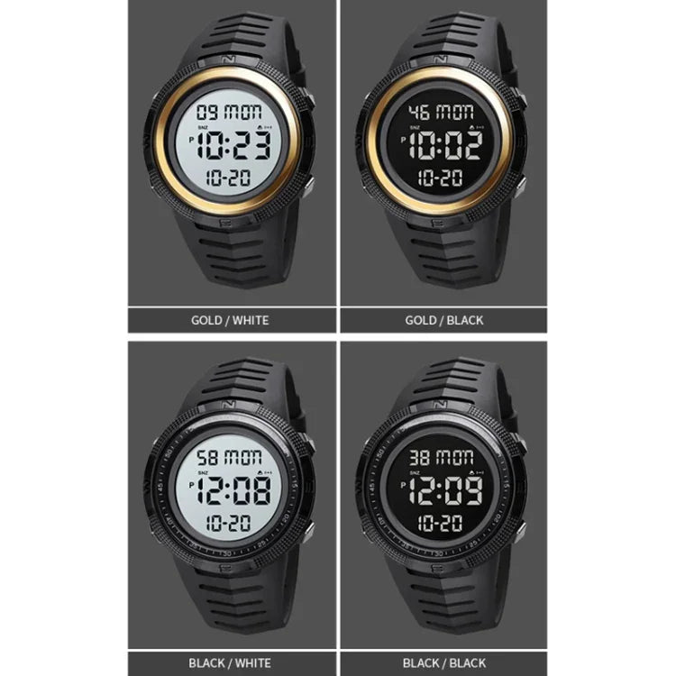 SKMEI 1632 Dual Time Display Luminous Electronic Watch, Support Alarm Clock