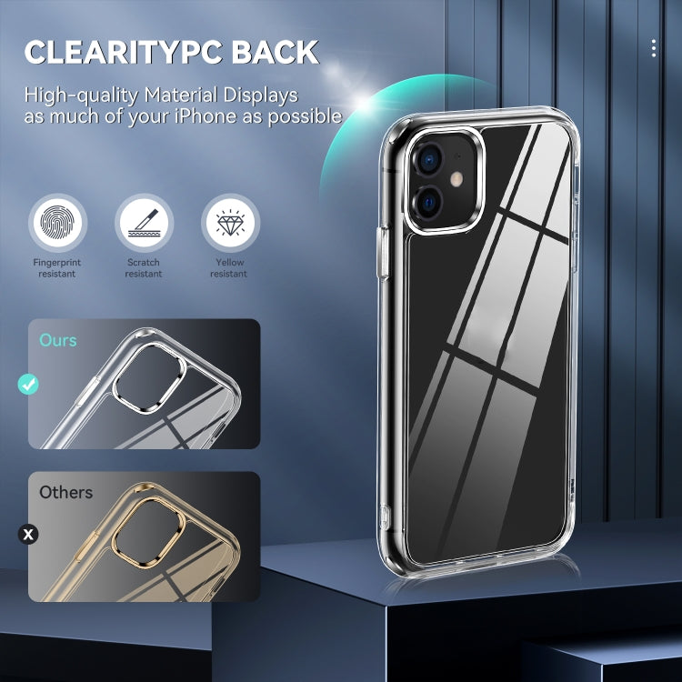 TPU + PC Transparent Shockproof Protective Case, For iPhone 11, For iPhone 11 Pro, For iPhone 11 Pro Max, For iPhone 12 Pro Max, For iPhone 12 Pro, For iPhone 12