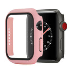 Shockproof PC+Tempered Glass Protective Case with Packed Carton For Apple Watch 44mm(Orange), For Apple Watch Series 6 / 5 / 4 / Watch SE 44mm, For Apple Watch Series 6 & SE & 5 & 4 44mm, For Apple Watch Series 3 & 2 & 1 42mm