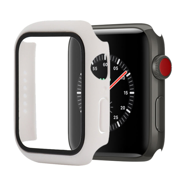 Shockproof PC+Tempered Glass Protective Case with Packed Carton For Apple Watch 44mm(Orange), For Apple Watch Series 6 / 5 / 4 / Watch SE 44mm, For Apple Watch Series 6 & SE & 5 & 4 44mm, For Apple Watch Series 3 & 2 & 1 42mm