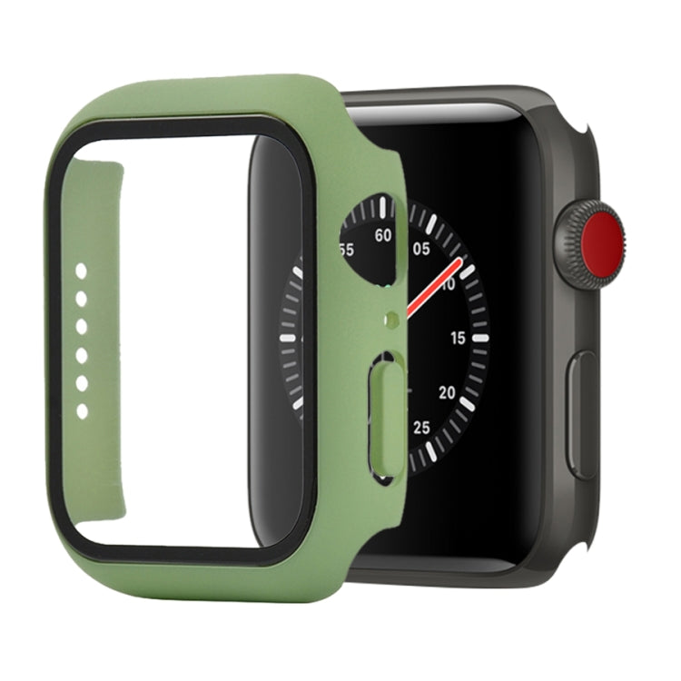 Shockproof PC+Tempered Glass Protective Case with Packed Carton For Apple Watch 44mm(Orange), For Apple Watch Series 6 / 5 / 4 / Watch SE 44mm, For Apple Watch Series 6 & SE & 5 & 4 44mm, For Apple Watch Series 3 & 2 & 1 42mm