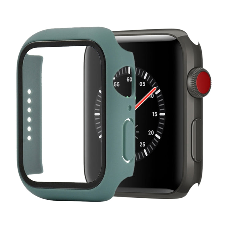 Shockproof PC+Tempered Glass Protective Case with Packed Carton For Apple Watch 44mm(Orange), For Apple Watch Series 6 / 5 / 4 / Watch SE 44mm, For Apple Watch Series 6 & SE & 5 & 4 44mm, For Apple Watch Series 3 & 2 & 1 42mm
