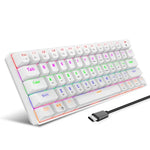 HXSJ L800 61 Keys Bluetooth 5.0 / 2.4G Wireless / Type-C Wired Three Modes Blue Shaft Mechanical Keyboard