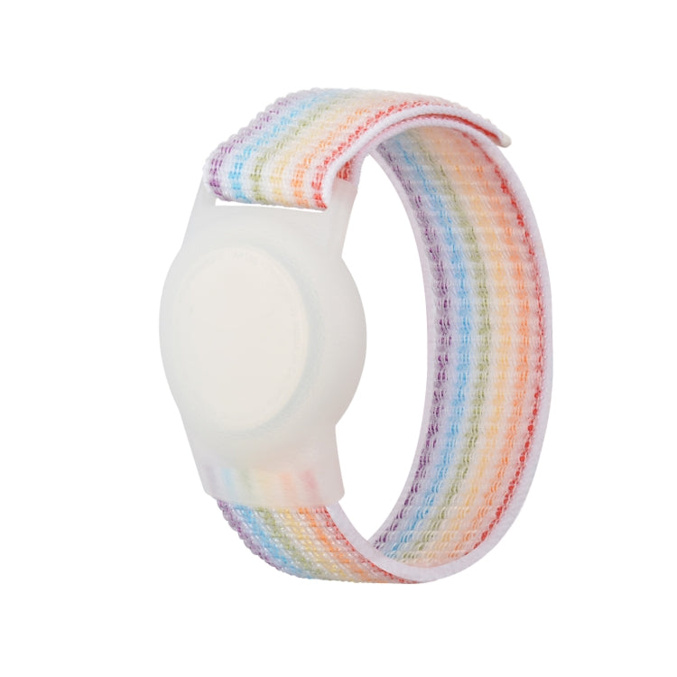 Anti-scratch Shockproof Nylon Bracelet Strap TPU Protective Cover Case, For AirTag