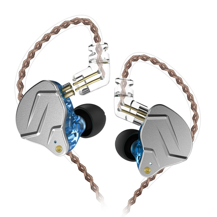 KZ ZSN Pro Ring Iron Hybrid Drive Metal In-ear Wired Earphone,, ZSN Standard Version(Grey), ZSN Standard Version(Blue), ZSN Standard Version(Purple), ZSN Mic Version(Grey), ZSN Mic Version(Blue), ZSN Mic Version(Purple)