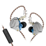 KZ ZSN Pro Ring Iron Hybrid Drive Metal In-ear Wired Earphone,, ZSN Standard Version(Grey), ZSN Standard Version(Blue), ZSN Standard Version(Purple), ZSN Mic Version(Grey), ZSN Mic Version(Blue), ZSN Mic Version(Purple)