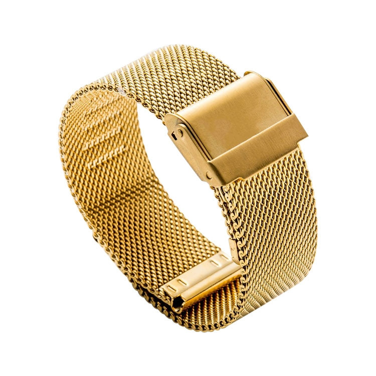 304 Stainless Steel Double Buckle Replacement Strap Watchband, 12mm, 14mm, 16mm, 18mm, 20mm, 22mm
