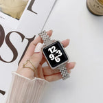 Rhombus Full Diamond Metal Replacement Wrist Strap Watchband + Case For Apple Watch Series, For Apple Watch Series 6 / 5 / 4 / Watch SE 40mm, For Apple Watch Series 6 / 5 / 4 / Watch SE 44mm, 3 & 2 & 1 42mm, 3 & 2 & 1 38mm