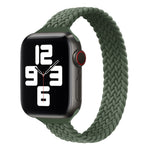 Small Waist Single Loop Nylon Braid Replacement Watchband For Apple Watch Series 7 45mm / 6&SE&5&4 44mm / 3&2&1 42mm, S 145mm, M 155mm, L 165mm