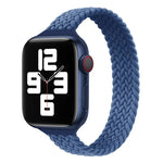 Small Waist Single Loop Nylon Braid Replacement Watchband For Apple Watch Series 7 45mm / 6&SE&5&4 44mm / 3&2&1 42mm, S 145mm, M 155mm, L 165mm