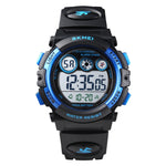SKMEI 1451 LED Digital Stopwatch Chronograph Luminous Children Sports Electronic Watch, 1451(Transparent Purple), 1451(Transparent Sky Blue), 1451(Transparent Rose Red), 1451(White Shell Blue Circle), 1451(Yellow Shell Blue Circle)                     ...