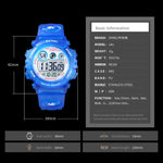 SKMEI 1451 LED Digital Stopwatch Chronograph Luminous Children Sports Electronic Watch, 1451(Transparent Purple), 1451(Transparent Sky Blue), 1451(Transparent Rose Red), 1451(White Shell Blue Circle), 1451(Yellow Shell Blue Circle)                     ...