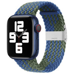 Nylon Braid One Buckle Replacement Watchband For Apple Watch Series, 7 45mm / 6&SE&5&4 44mm / 3&2&1 42mm