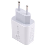 SDC-20W PD USB-C / Type-C Travel Charger + 1m 12W USB-C / Type-C to 8 Pin Data Cable Set,, EU Plug, US Plug