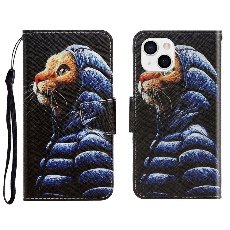 3D Colored Drawing Horizontal Flip Leather Phone Case, For iPhone 13 mini, For iPhone 13, For iPhone 13 Pro