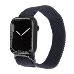 Nylon Braid Strap Watchband For Apple Watch Series, 7 41mm / 6&SE&5&4 40mm / 3&2&1 38mm
