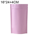 100 PCS/Set Matte Aluminum Foil Snack Stand-up Pouch, 14x20+4cm, 15x22+4cm, 16x24+4cm, 18x26+4cm