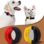 Pet Collar Anti-scratch Shockproof Silicone Case For AirTag 2nd Gen / AirTag 1st Gen, 34x34x17.3mm, 34x34x16.7mm