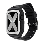 Two-color Integrated Watchband For Apple Watch Series, 7 41mm / 6&SE&5&4 40mm / 3&2&1 38mm, 7 45mm / 6&SE&5&4 44mm / 3&2&1 42mm