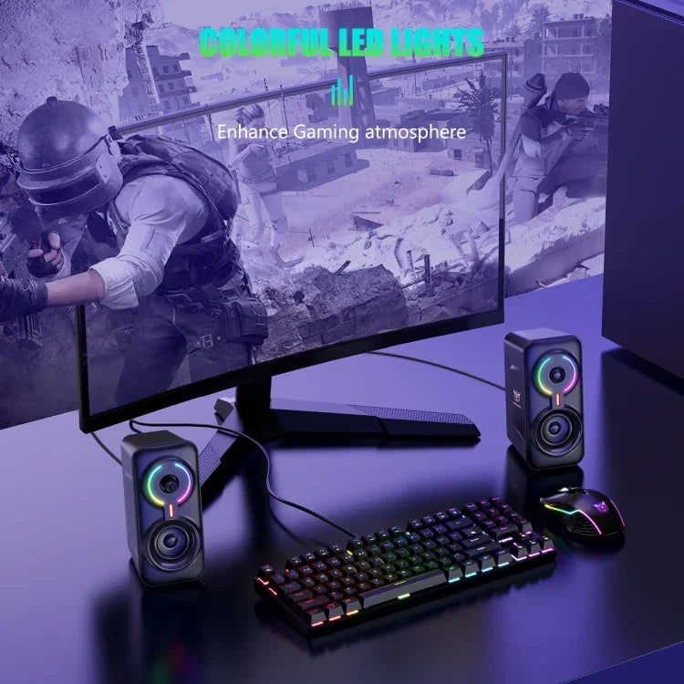 ONIKUMA L6 RGB Lighting Computer Audio with Bluetooth Function, L6