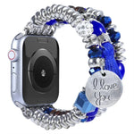 Tassel Beaded Watchband For Apple Watch Series, 7 41mm / 6&SE&5&4 40mm / 3&2&1 38mm, 7 45mm / 6&SE&5&4 44mm / 3&2&1 42mm