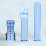 Silicone Stitching Watchband For Apple Watch Series, 7 41mm / 6&SE&5&4 40mm / 3&2&1 38mm, 7 45mm / 6&SE&5&4 44mm / 3&2&1 42mm